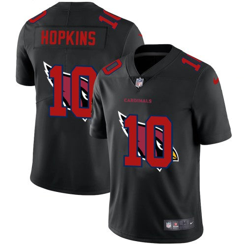Arizona Arizona Cardinals #10 DeAndre Hopkins Men's Nike Team Logo Dual Overlap Limited NFL Jersey Black Men's