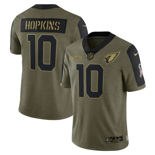 Arizona Arizona Cardinals #10 DeAndre Hopkins Olive Nike 2021 Salute To Service Limited Player Jersey Men's