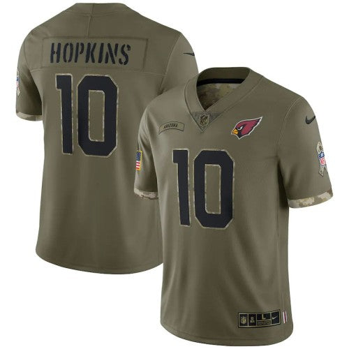Arizona Arizona Cardinals #10 Deandre Hopkins Nike Men's 2022 Salute To Service Limited Jersey - Olive Men's