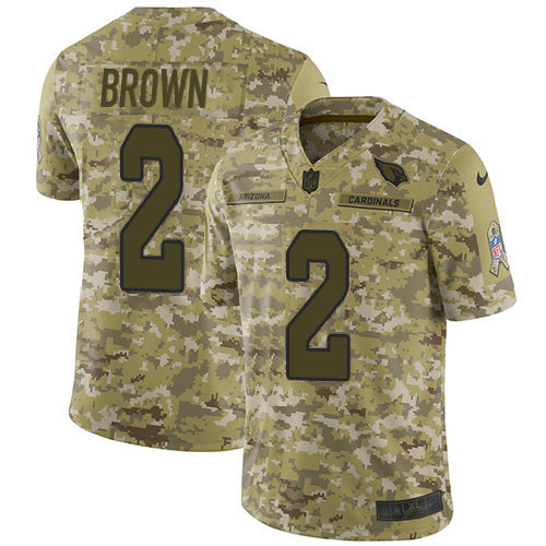 Nike Arizona Cardinals #2 Marquise Brown Camo Men's Stitched NFL Limited 2018 Salute To Service Jersey Men's