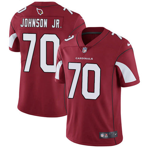 Nike Arizona Cardinals #70 Paris Johnson Jr. Red Team Color Men's Stitched NFL Vapor Untouchable Limited Jersey Men's