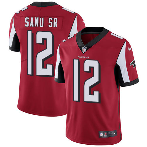Nike Atlanta Falcons #12 Mohamed Sanu Sr Red Team Color Men's Stitched NFL Vapor Untouchable Limited Jersey Men's