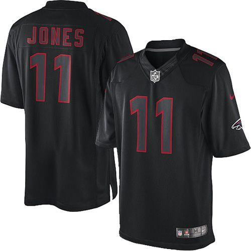 Nike Atlanta Falcons #11 Julio Jones Black Men's Stitched NFL Impact Limited Jersey Men's