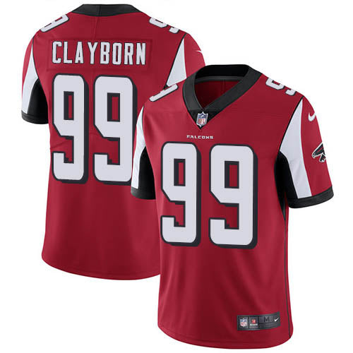 Nike Atlanta Falcons #99 Adrian Clayborn Red Team Color Men's Stitched NFL Vapor Untouchable Limited Jersey Men's