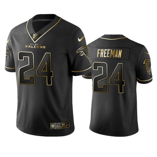 Atlanta Falcons #24 Devonta Freeman Men's Stitched NFL Vapor Untouchable Limited Black Golden Jersey Men's