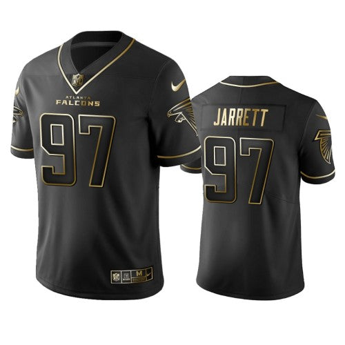 Atlanta Falcons #97 Grady Jarrett Men's Stitched NFL Vapor Untouchable Limited Black Golden Jersey Men's