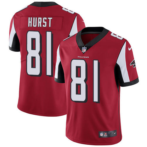 Nike Atlanta Falcons #81 Hayden Hurst Red Team Color Men's Stitched NFL Vapor Untouchable Limited Jersey Men's