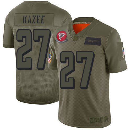 Nike Atlanta Falcons #27 Damontae Kazee Camo Men's Stitched NFL Limited 2019 Salute To Service Jersey Men's
