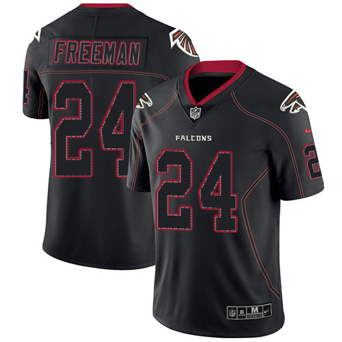 Nike Atlanta Falcons #24 Devonta Freeman Lights Out Black Men's Stitched NFL Limited Rush Jersey Men's