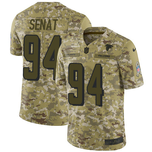 Nike Atlanta Falcons #94 Deadrin Senat Camo Men's Stitched NFL Limited 2018 Salute To Service Jersey Men's