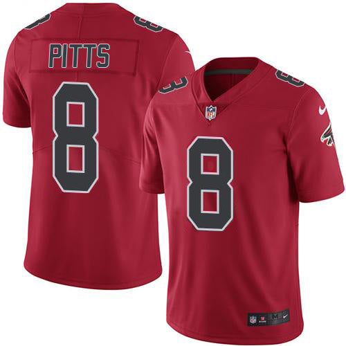 Nike Atlanta Falcons #8 Kyle Pitts Red Men's Stitched NFL Limited Rush Jersey Men's