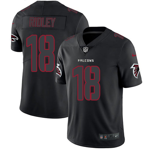 Nike Atlanta Falcons #18 Calvin Ridley Black Men's Stitched NFL Limited Rush Impact Jersey Men's