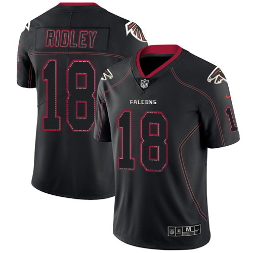Nike Atlanta Falcons #18 Calvin Ridley Lights Out Black Men's Stitched NFL Limited Rush Jersey Men's