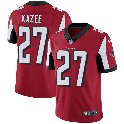 Nike Atlanta Falcons #27 Damontae Kazee Red Team Color Men's Stitched NFL Vapor Untouchable Limited Jersey Men's