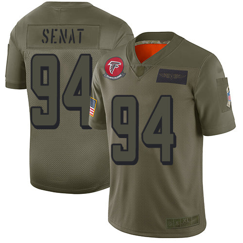 Nike Atlanta Falcons #94 Deadrin Senat Camo Men's Stitched NFL Limited 2019 Salute To Service Jersey Men's