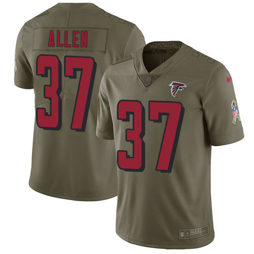 Nike Atlanta Falcons #37 Ricardo Allen Olive Men's Stitched NFL Limited 2017 Salute To Service Jersey Men's