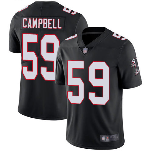 Nike Atlanta Falcons #59 De'Vondre Campbell Black Alternate Men's Stitched NFL Vapor Untouchable Limited Jersey Men's