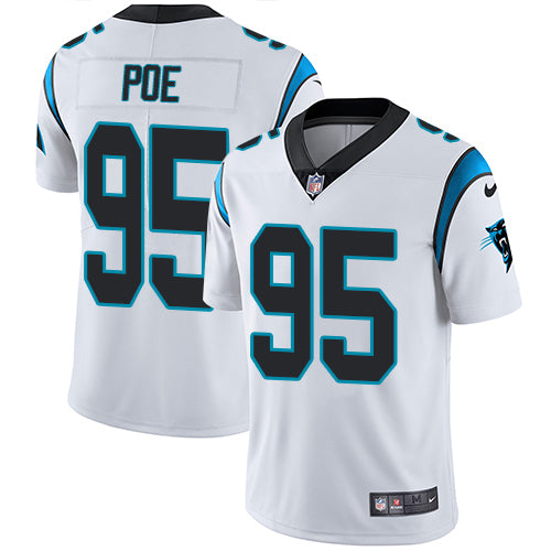 Nike Carolina Panthers #95 Dontari Poe White Men's Stitched NFL Vapor Untouchable Limited Jersey Men's