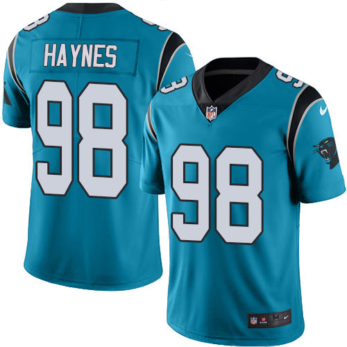 Nike Carolina Panthers #98 Marquis Haynes Blue Alternate Men's Stitched NFL Vapor Untouchable Limited Jersey Men's