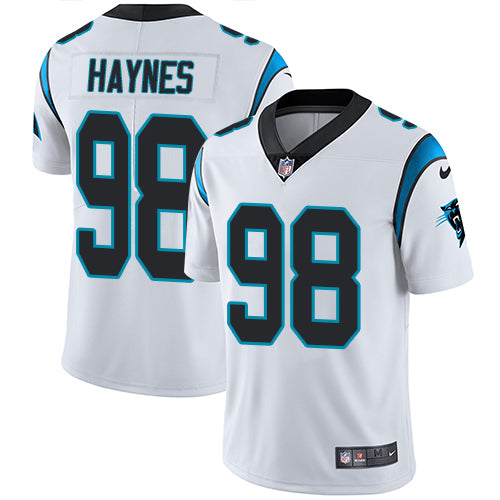 Nike Carolina Panthers #98 Marquis Haynes White Men's Stitched NFL Vapor Untouchable Limited Jersey Men's