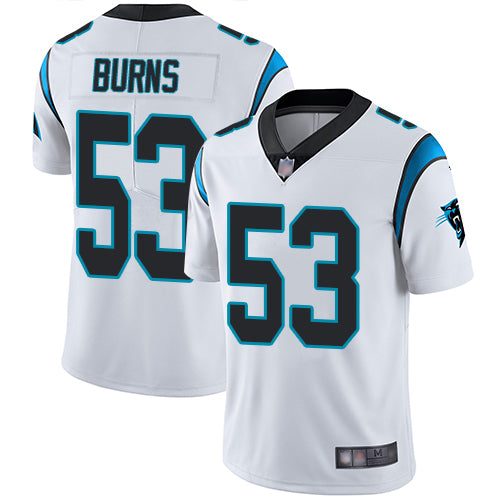 Nike Carolina Panthers #53 Brian Burns White Men's Stitched NFL Vapor Untouchable Limited Jersey Men's