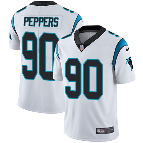Nike Carolina Panthers #90 Julius Peppers White Men's Stitched NFL Vapor Untouchable Limited Jersey Men's