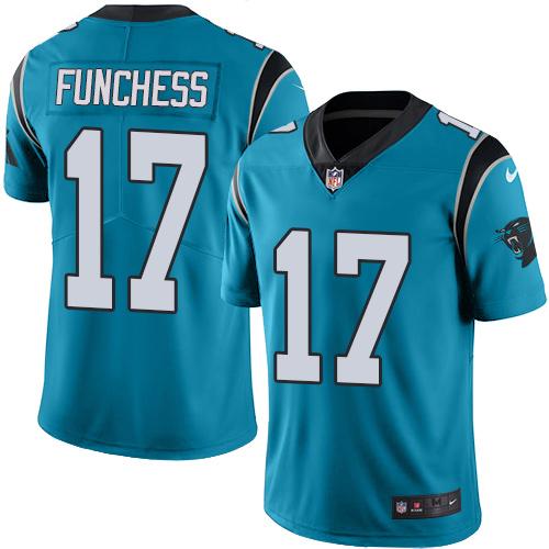 Nike Carolina Panthers #17 Devin Funchess Blue Alternate Men's Stitched NFL Vapor Untouchable Limited Jersey Men's