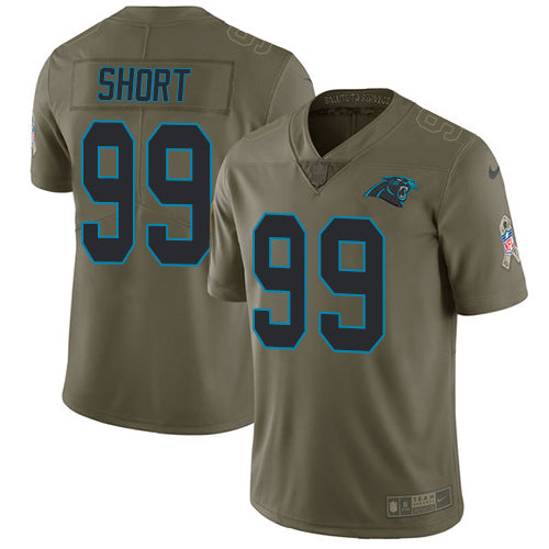 Nike Carolina Panthers #99 Kawann Short Olive Men's Stitched NFL Limited 2017 Salute To Service Jersey Men's