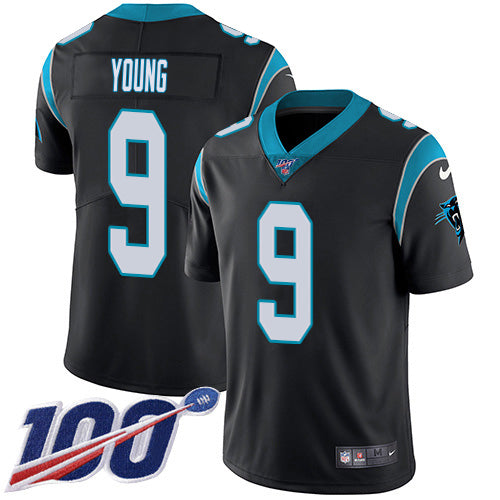 Nike Carolina Panthers #9 Bryce Young Black Team Color Men's Stitched NFL 100th Season Vapor Untouchable Limited Jersey Men's