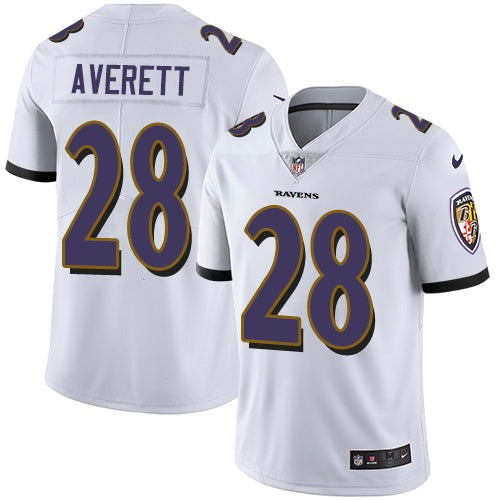 Nike Baltimore Ravens #28 Anthony Averett White Men's Stitched NFL Vapor Untouchable Limited Jersey Men's