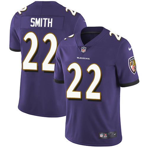 Nike Baltimore Ravens #22 Jimmy Smith Purple Team Color Men's Stitched NFL Vapor Untouchable Limited Jersey Men's
