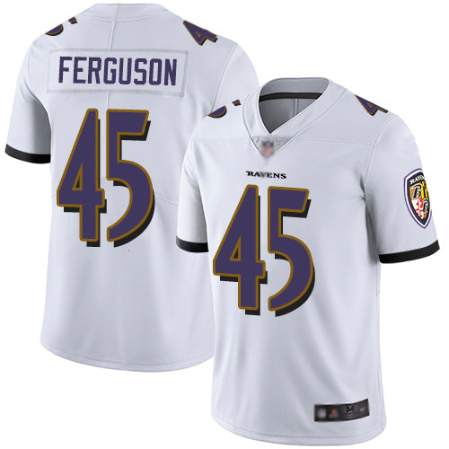 Nike Baltimore Ravens #45 Jaylon Ferguson White Men's Stitched NFL Vapor Untouchable Limited Jersey Men's