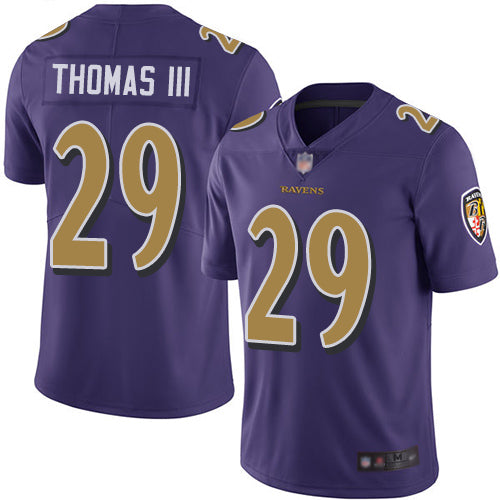 Nike Baltimore Ravens #29 Earl Thomas III Purple Men's Stitched NFL Limited Rush Jersey Men's