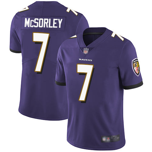 Nike Baltimore Ravens #7 Trace McSorley Purple Team Color Men's Stitched NFL Vapor Untouchable Limited Jersey Men's