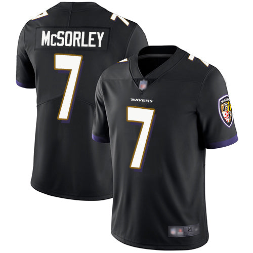 Nike Baltimore Ravens #7 Trace McSorley Black Alternate Men's Stitched NFL Vapor Untouchable Limited Jersey Men's
