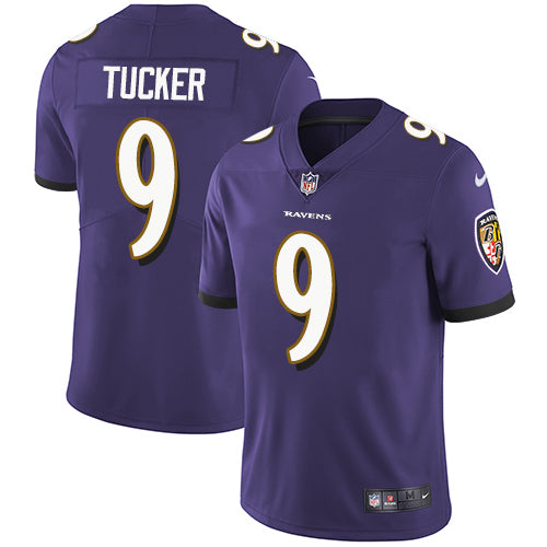 Nike Baltimore Ravens #9 Justin Tucker Purple Team Color Men's Stitched NFL Vapor Untouchable Limited Jersey Men's