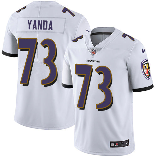 Nike Baltimore Ravens #73 Marshal Yanda White Men's Stitched NFL Vapor Untouchable Limited Jersey Men's