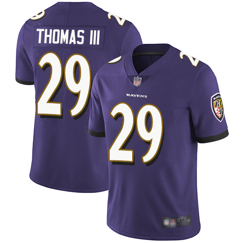 Nike Baltimore Ravens #29 Earl Thomas III Purple Team Color Men's Stitched NFL Vapor Untouchable Limited Jersey Men's