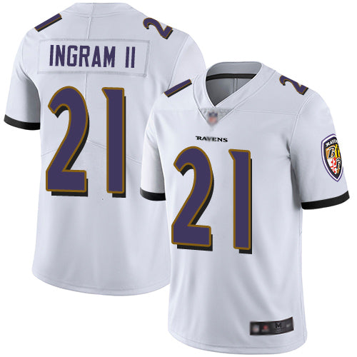 Nike Baltimore Ravens #21 Mark Ingram II White Men's Stitched NFL Vapor Untouchable Limited Jersey Men's
