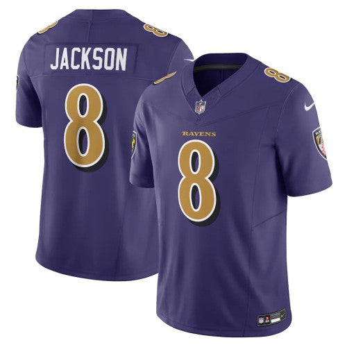 Baltimore Baltimore Ravens #8 Lamar Jackson Nike Men's Purple Vapor F.U.S.E. Limited Alternate Jersey Men's